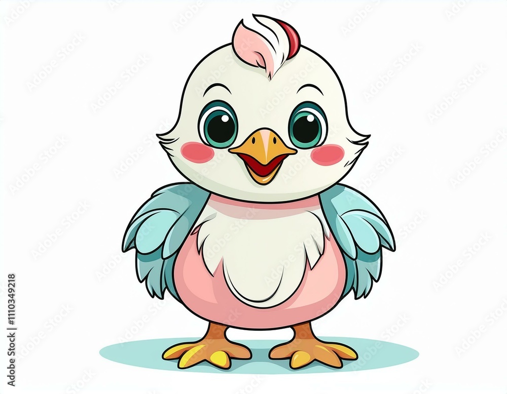 Fototapeta premium Chick isolated on white background, cut out 