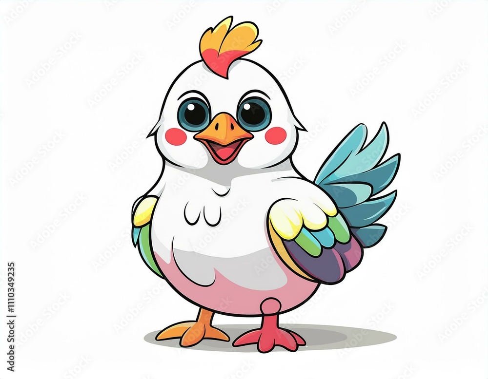 Chicken isolated on white background, cut out Chicken isolated on white background, cut out