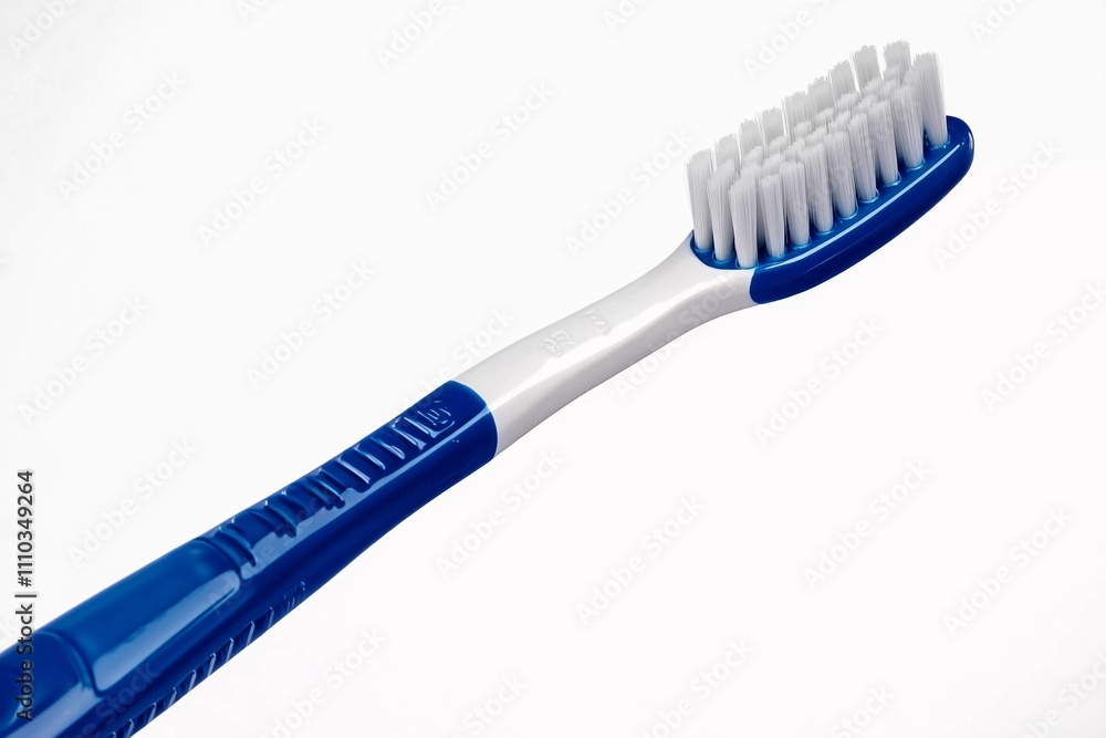 Toothbrush isolated on white background: Soft Bristles for Oral Hygiene Care Toothbrush isolated on white background: Soft Bristles for Oral Hygiene Care