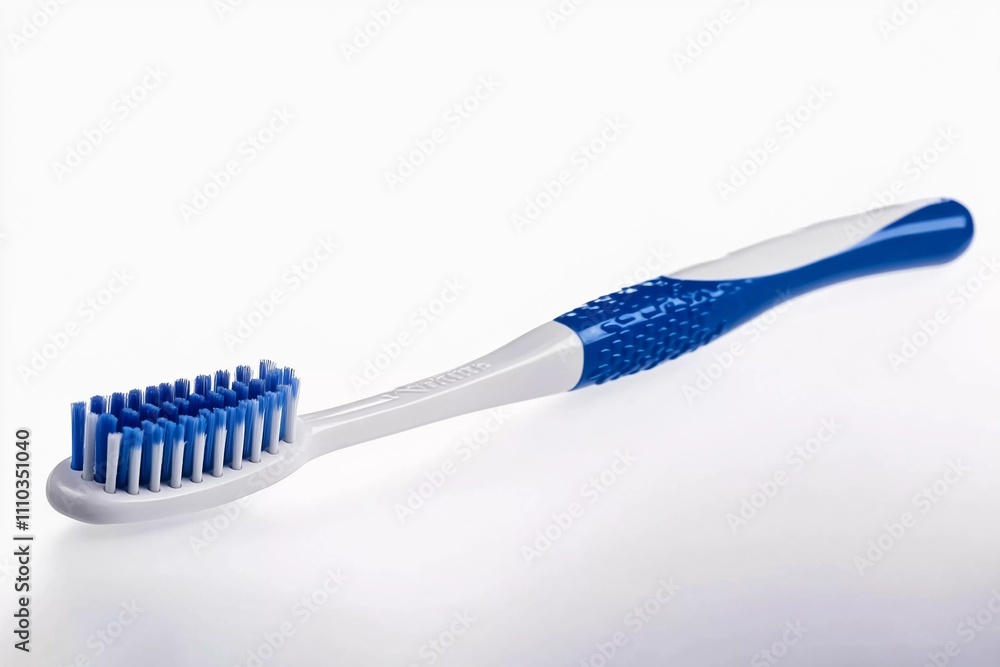 Toothbrush isolated on white background: Soft Bristles for Oral Hygiene Care Toothbrush isolated on white background: Soft Bristles for Oral Hygiene Care