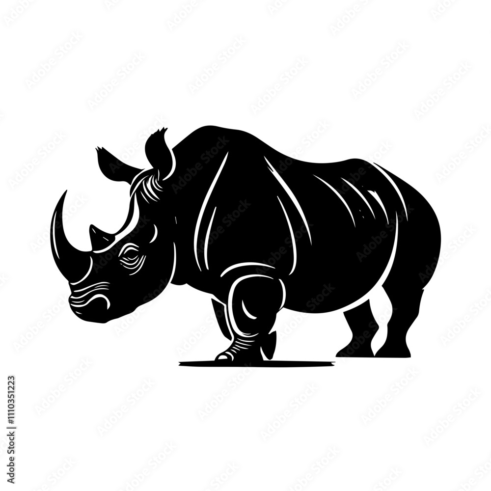 Fototapeta premium Rhino vector high capacity illustration