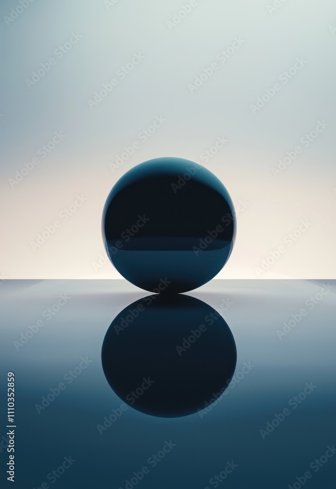 A single, bold abstract form in the center of a simple background, evoking clarity and focus. A single, bold abstract form in the center of a simple background, evoking clarity and focus.