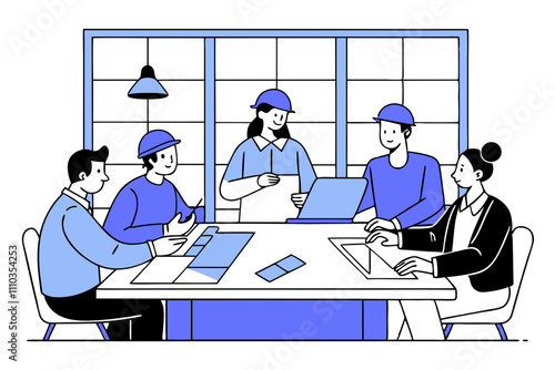 business meeting in office