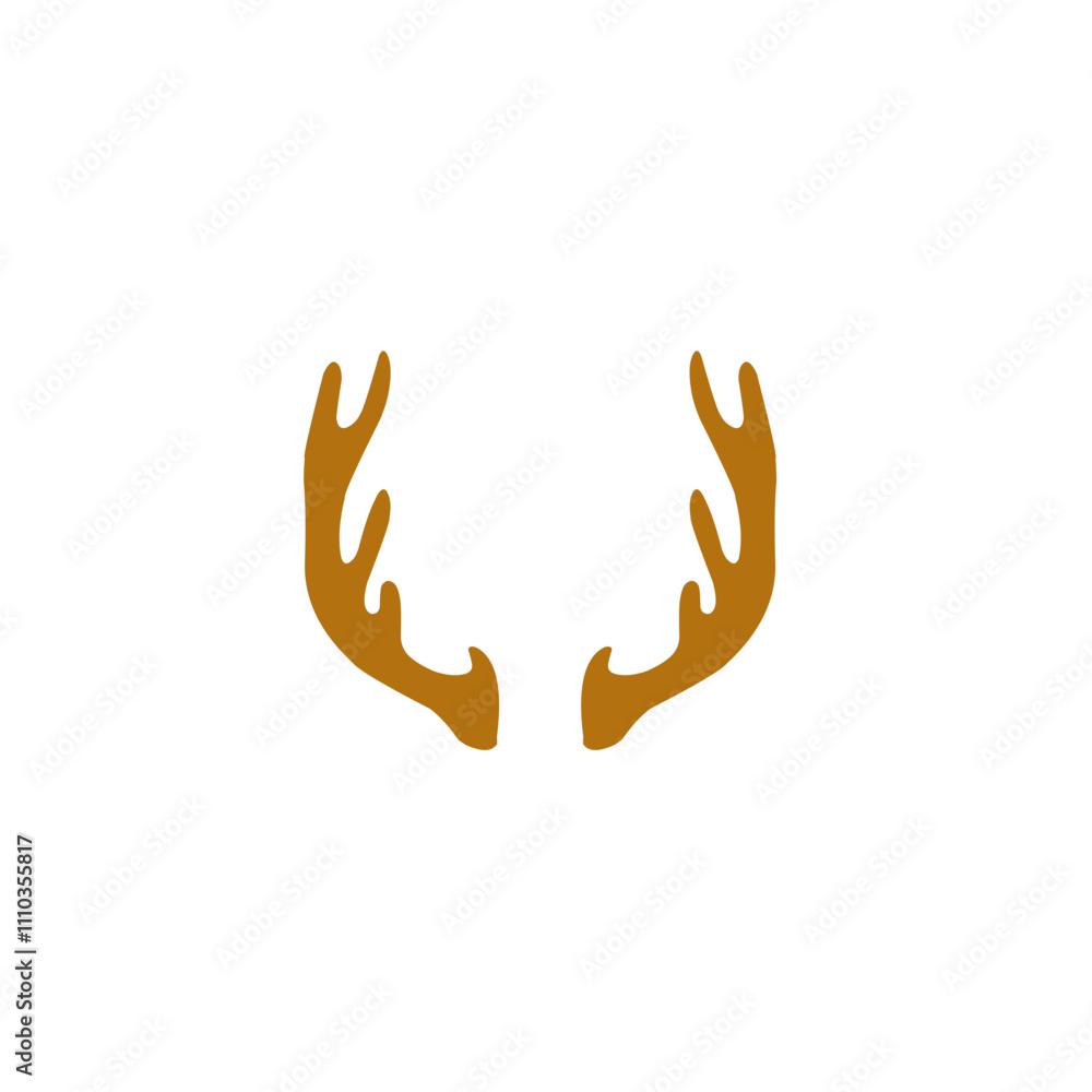 Obraz premium deer antler vector