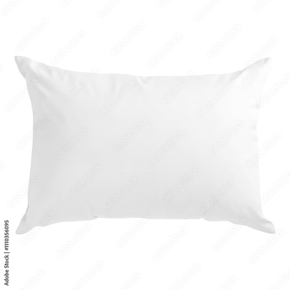 A single white pillow with a soft texture isolated on a solid colour background. A single white pillow with a soft texture isolated on a solid colour background.