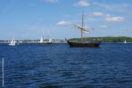 Hansekogge in der Kieler Förde photo