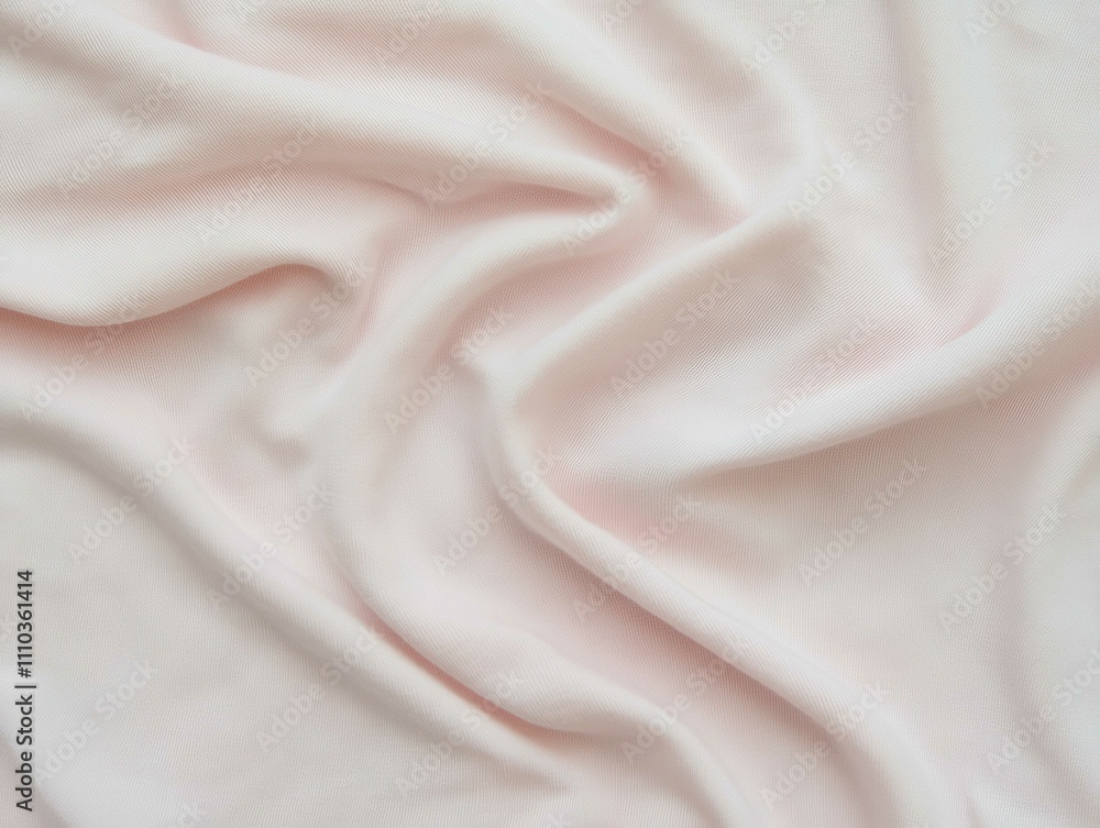 Obraz premium cotton, fabric, texture, plain weave, breathable, soft, smooth surface, detailed fibers, white background, minimalist, high resolution, light wrinkles, diagonal pattern, twill, pastel blue, cream colo