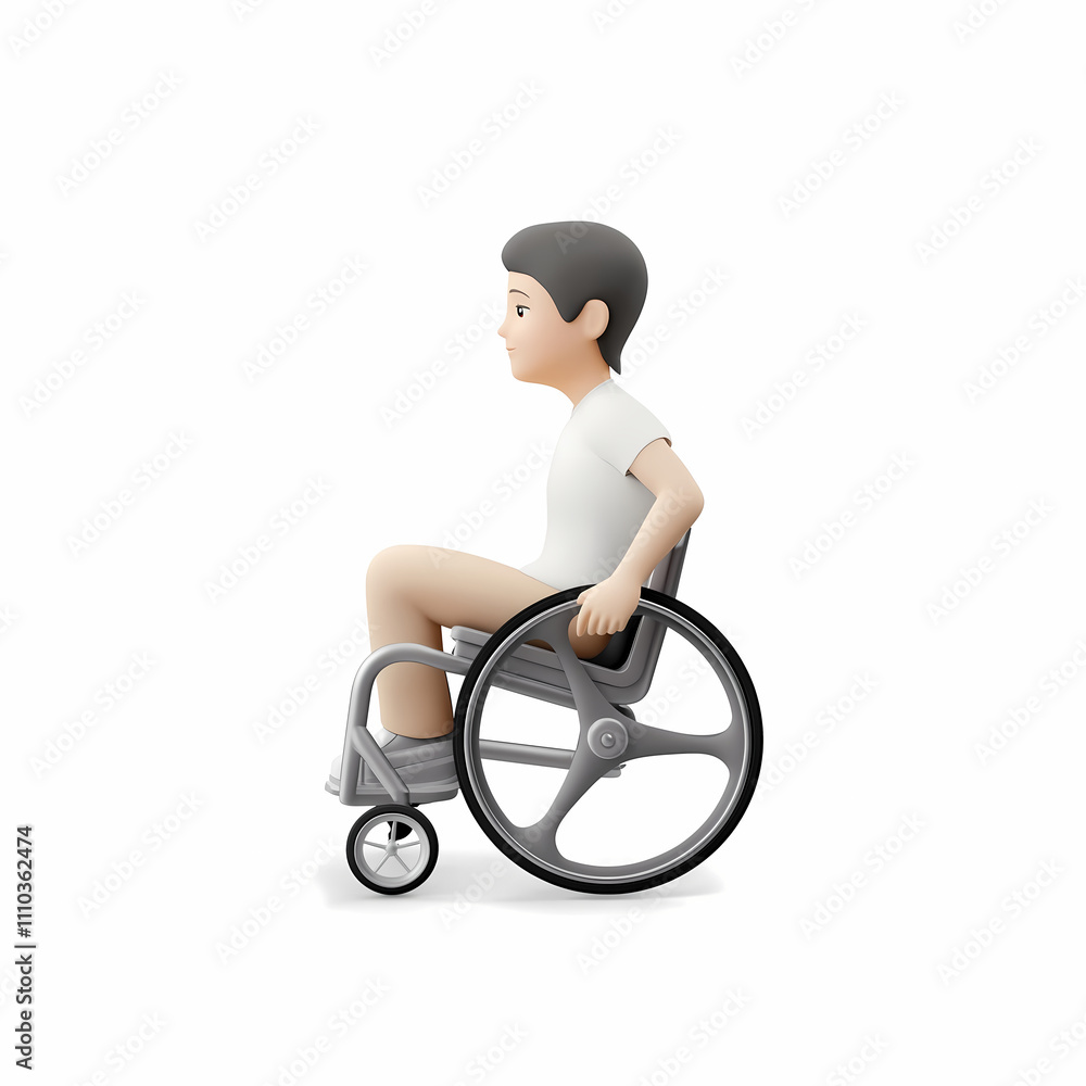 Fototapeta premium Person in wheelchair 