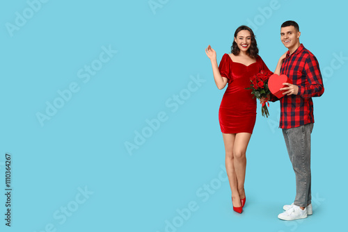 Loving young couple with gi...
