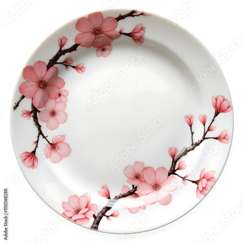 Imari porcelain Japanese plate with cherry blossom pattern.
Imari porcelain is said to be the oldest porcelain in Japan and is a traditional porcelain produced in Saga Prefecture. photo