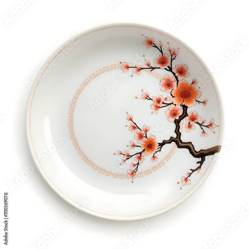 Imari porcelain Japanese plate with cherry blossom pattern.
Imari porcelain is said to be the oldest porcelain in Japan and is a traditional porcelain produced in Saga Prefecture. photo