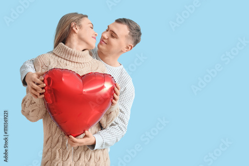 Lovely couple with heart-sh...