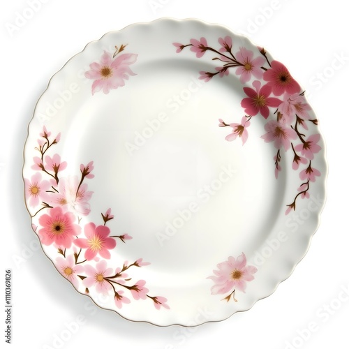 Imari porcelain Japanese plate with cherry blossom pattern.
Imari porcelain is said to be the oldest porcelain in Japan and is a traditional porcelain produced in Saga Prefecture. photo