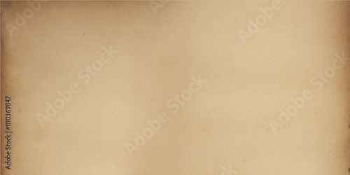 Vector old parchment paper sheet vintage aged or texture. 