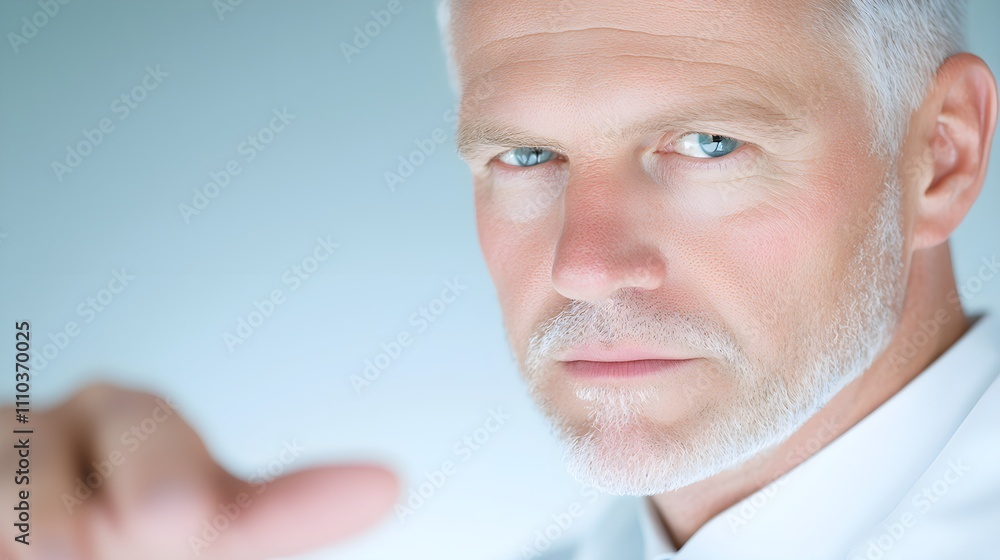 Confident businessman with a focused expression Confident businessman with a focused expression