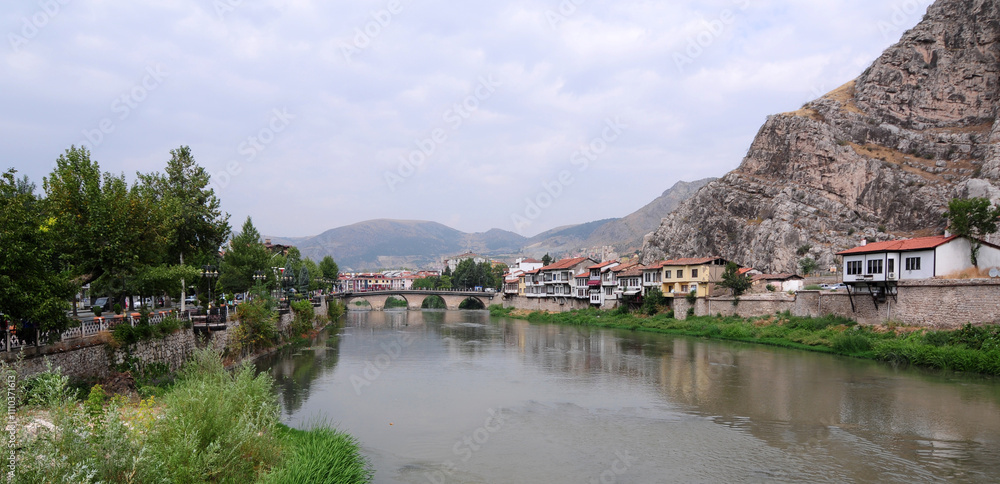 A view from Amasya, a historical city of Turkey A view from Amasya, a historical city of Turkey