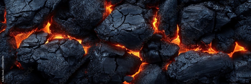 Close-up pile black coal charcoal briquettes arranged random BBQ grill texture Close-up pile black coal charcoal briquettes arranged random BBQ grill texture
