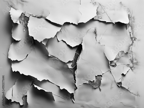 An old, ripped, wrinkled paper. Good for any project.