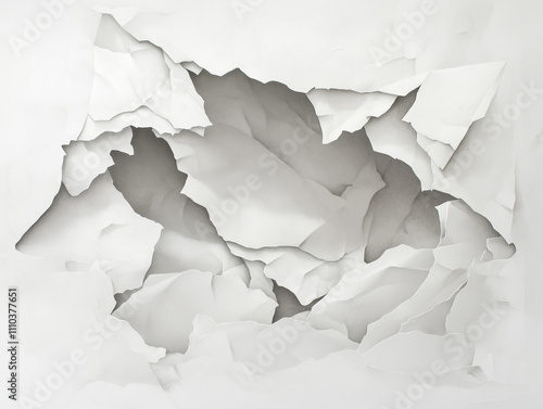 An old, ripped, wrinkled paper. Good for any project.
