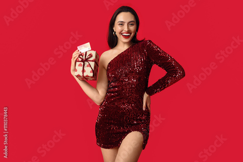 Beautiful young happy woman...