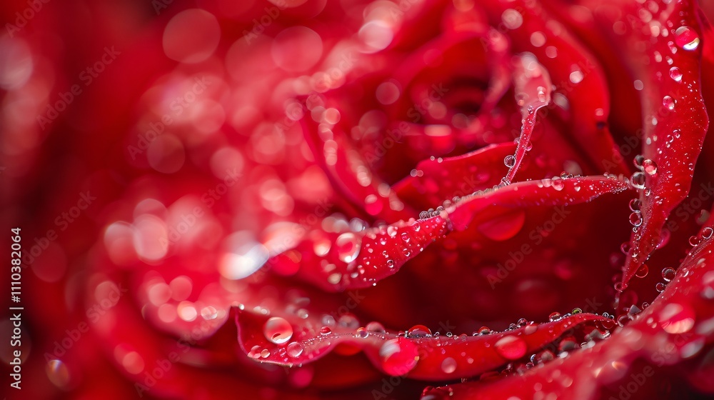 Beautiful Rose Flower with Dewdrops Beautiful Rose Flower with Dewdrops