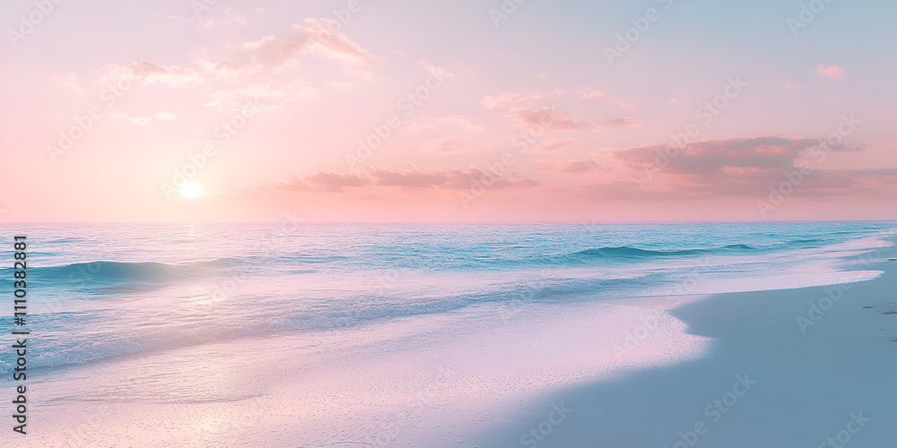 Pastel Paradise: A serene seascape awash in soft pink and blue hues, capturing the ethereal beauty of a sun-kissed sunset over tranquil waves. Pastel Paradise: A serene seascape awash in soft pink and blue hues, capturing the ethereal beauty of a sun-kissed sunset over tranquil waves.