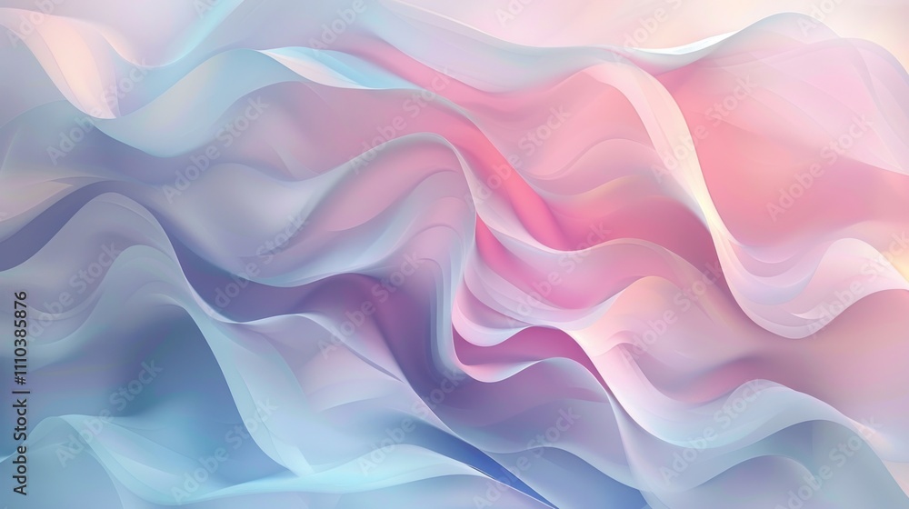 Abstract app or product background with soft pastel waves, AI generated image Abstract app or product background with soft pastel waves, AI generated image