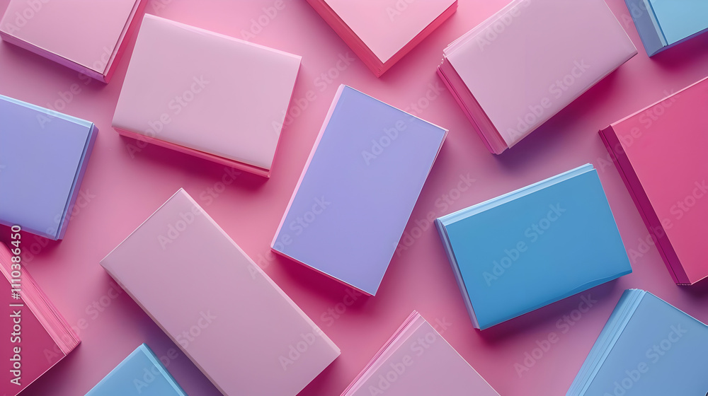 Pastel Color Blocks 3D Illustration Pastel Color Blocks 3D Illustration