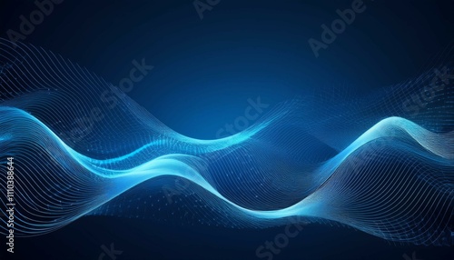 abstract blue wave background