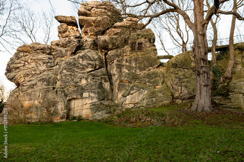 Sandsteinfels in Goslar  photo