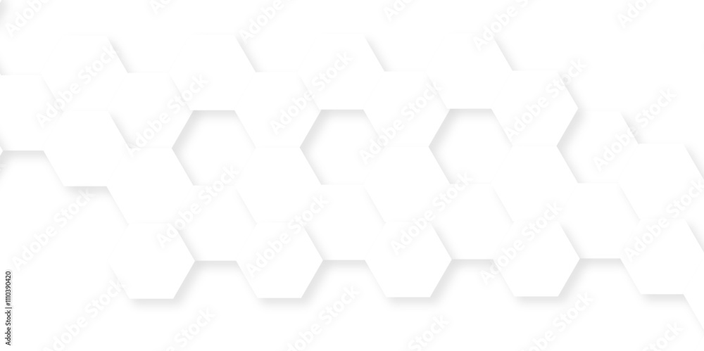 Abstract white hexagon modern technology creative emboss light honeycomb polygonal web. abstract geometric science and mosaic tile with template. Abstract white hexagon modern technology creative emboss light honeycomb polygonal web. abstract geometric science and mosaic tile with template.