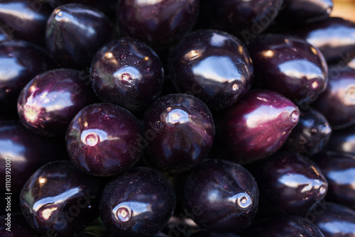 Wallpaper Mural Fresh eggplant on market counter Torontodigital.ca
