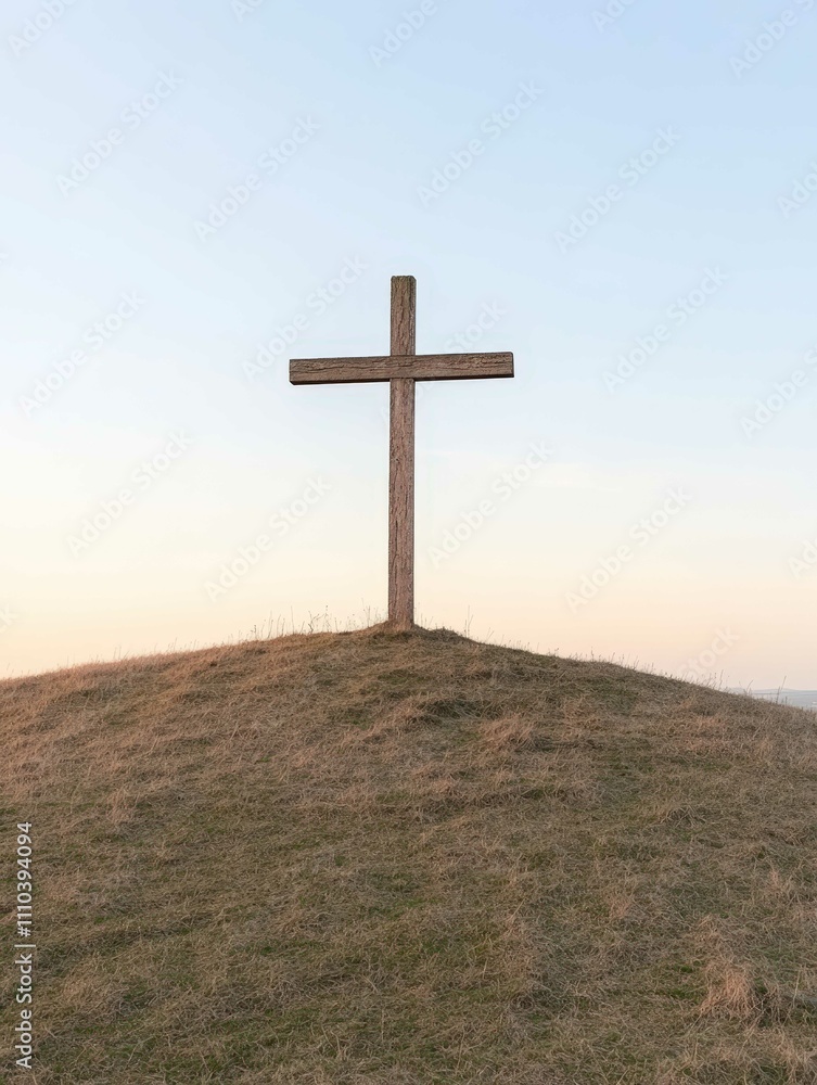 Cross Silhouetted in Golden Sunset
Cross Silhouetted in Golden Sunset