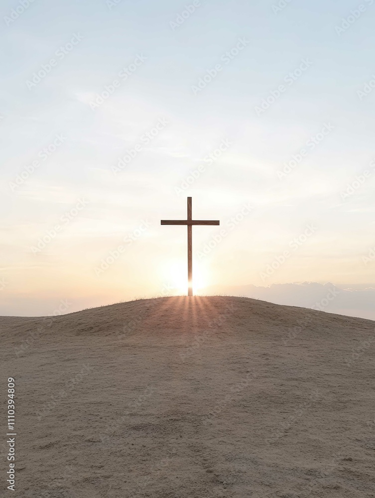 Cross Silhouetted in Golden Sunset
Cross Silhouetted in Golden Sunset