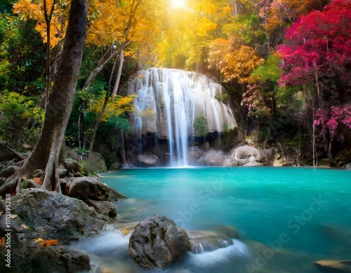 waterfall in plitvice national park