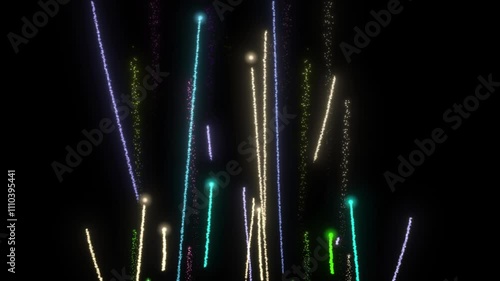 Fireworks light shoots up photo