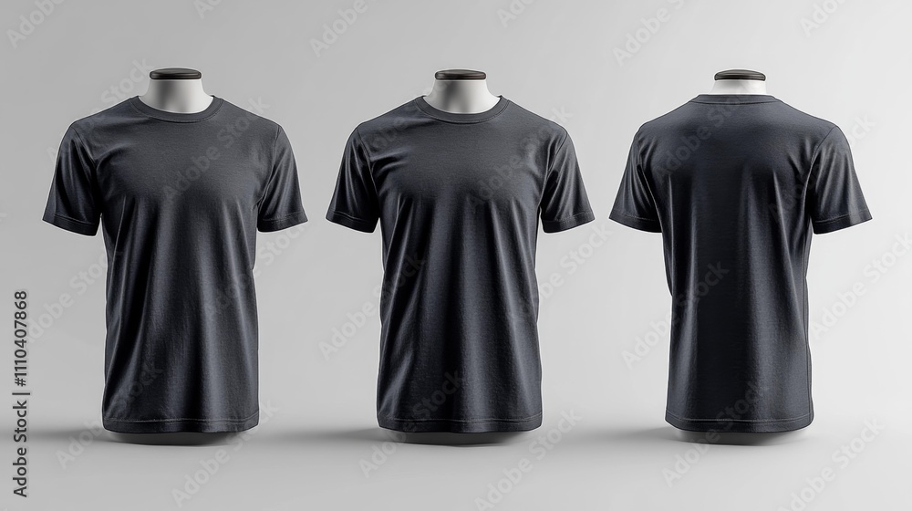 Ash Thermal Tee 3D Render Mockup on a Mannequin. Generative AI Ash Thermal Tee 3D Render Mockup on a Mannequin. Generative AI
