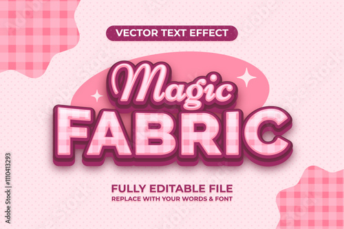 Magic Fabric Vector Text Effect
