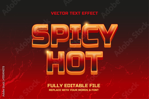 Red Spicy Hot Text Effect