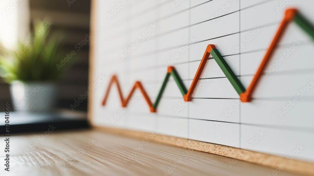 Dynamic Growth, Two lines illustrate upward trends, showcasing progress and success Dynamic Growth, Two lines illustrate upward trends, showcasing progress and success
