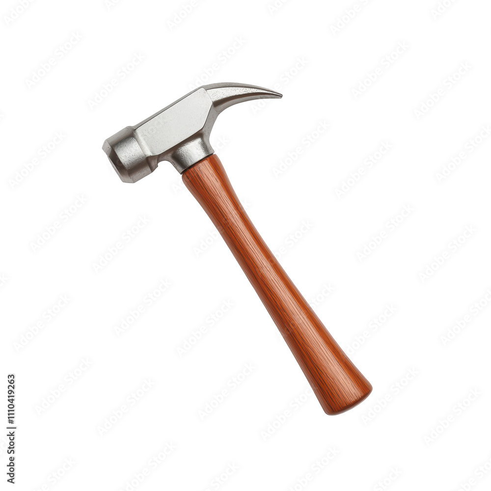 sturdy hammer with smooth wooden handle and metallic head, perfect for various construction tasks. isolated on transparent background sturdy hammer with smooth wooden handle and metallic head, perfect for various construction tasks. isolated on transparent background