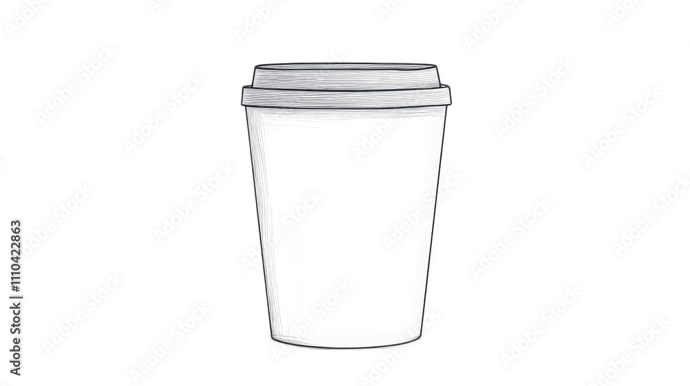 Blank Coffee Cup for Custom Designs and Branding Opportunities Blank Coffee Cup for Custom Designs and Branding Opportunities
