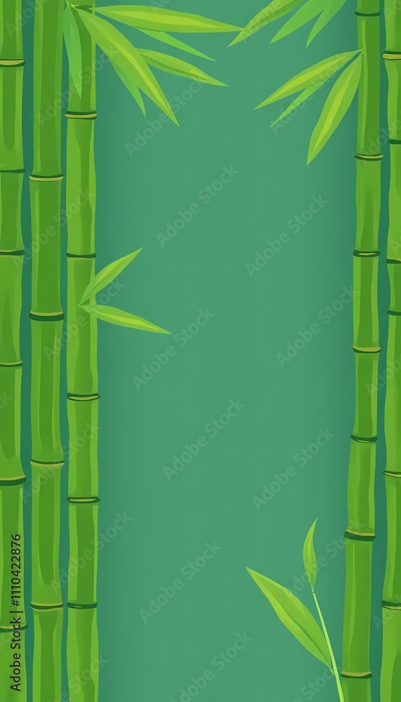 Naklejka premium Bamboo Textured Background