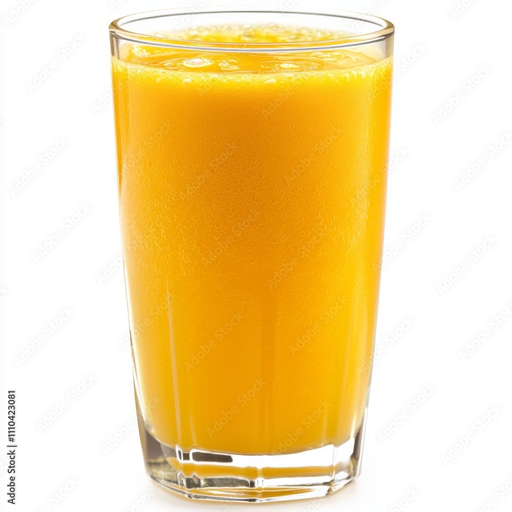 A Refreshing Glass of Sunshine Orange Juice Beverage A Refreshing Glass of Sunshine Orange Juice Beverage