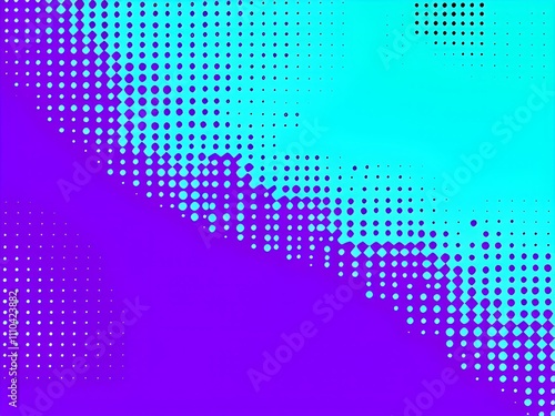 Wallpaper Mural purple and turquoise halftone pop art background. retro vector illustration Torontodigital.ca