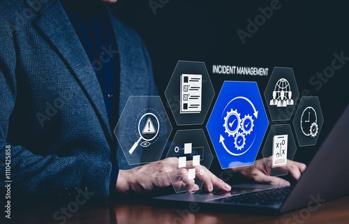 Photography Incident Management and Business Process Technology Concept