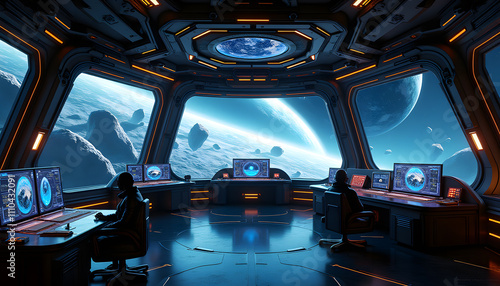 Wallpaper Mural Space Mining Control Room Future Command Center Design Torontodigital.ca