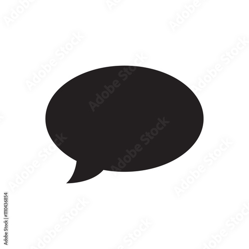 Chat icon with speech bubble for messaging or conversation
