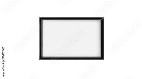 Empty black frame ready for artwork or photography display