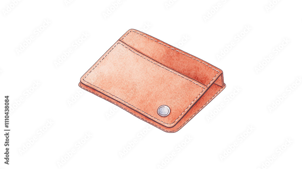 Stylish Brown Leather Wallet with Simple Design and Slim Profile Stylish Brown Leather Wallet with Simple Design and Slim Profile